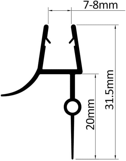 Frameless Shower Door Bottom Seal, Stop Shower Leaks and Create a Water Barrier - Image 8