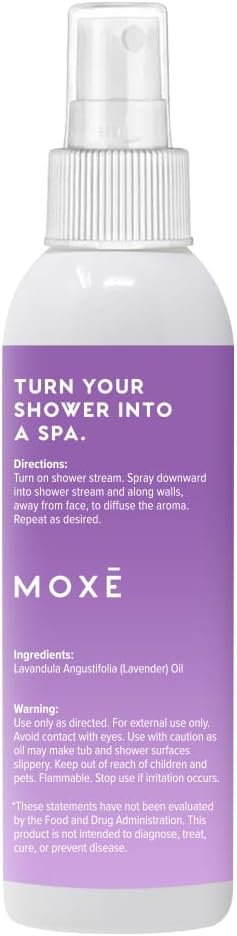 MOXE Lavender Oil Shower Mist, Spa Steam Spray, Certified Natural 100% - Image 8