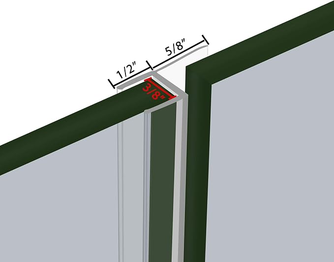 Serene Valley Frameless Shower Door Seal Strip - Image 4