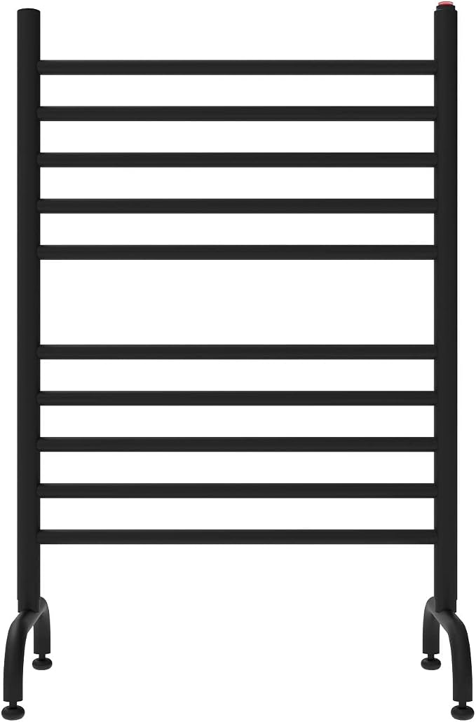 Amba SAFSMB-24 Solo 24" Freestanding 10 Bar Towel Warmer in Matte Black - Image 4