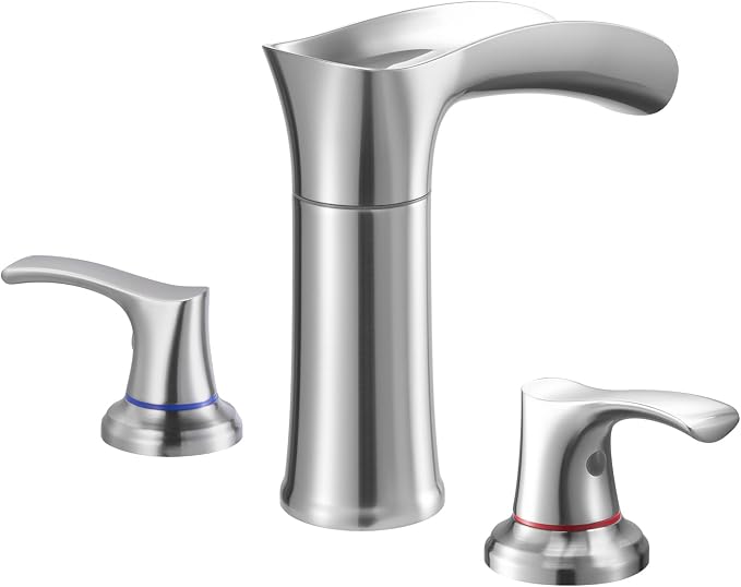 VEVOR Roman Tub Faucet, 3 Hole Waterfall Bathtub Faucet, Zinc Alloy Bath Tubs - Image 9