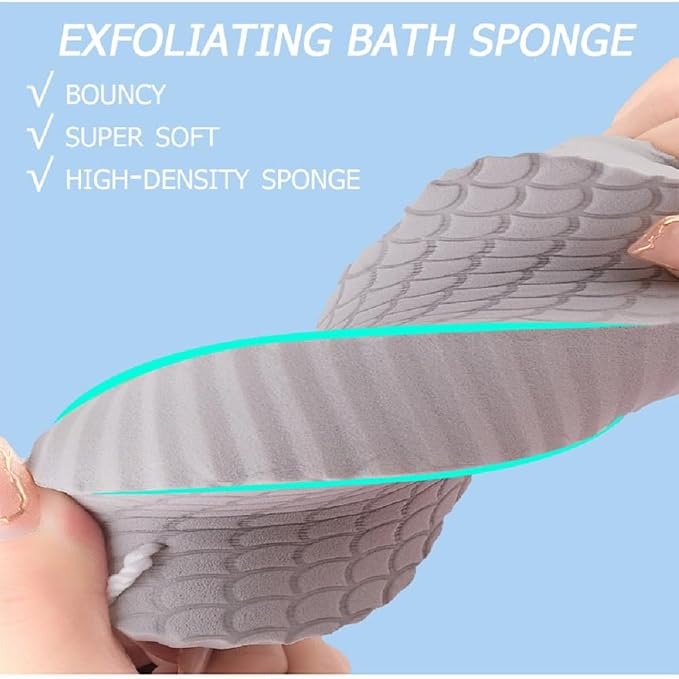 3 PCS Magic Exfoliating Bath Sponge, 3D Super Soft Exfoliating Bath Sponge - Image 5