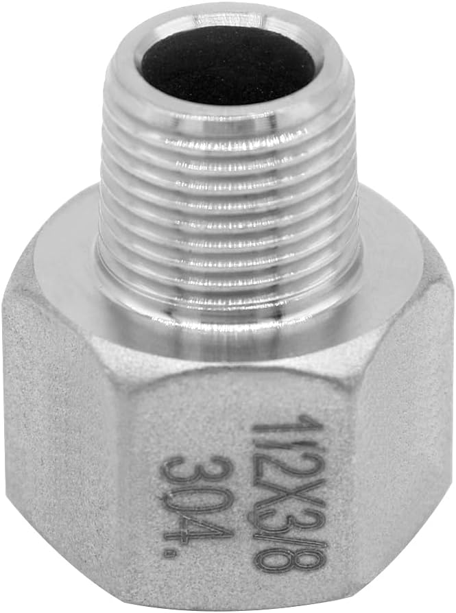 Beduan Stainless Steel Pipe Fitting 1/2" NPT Male Thread x 1/2" NPT Female - Image 5
