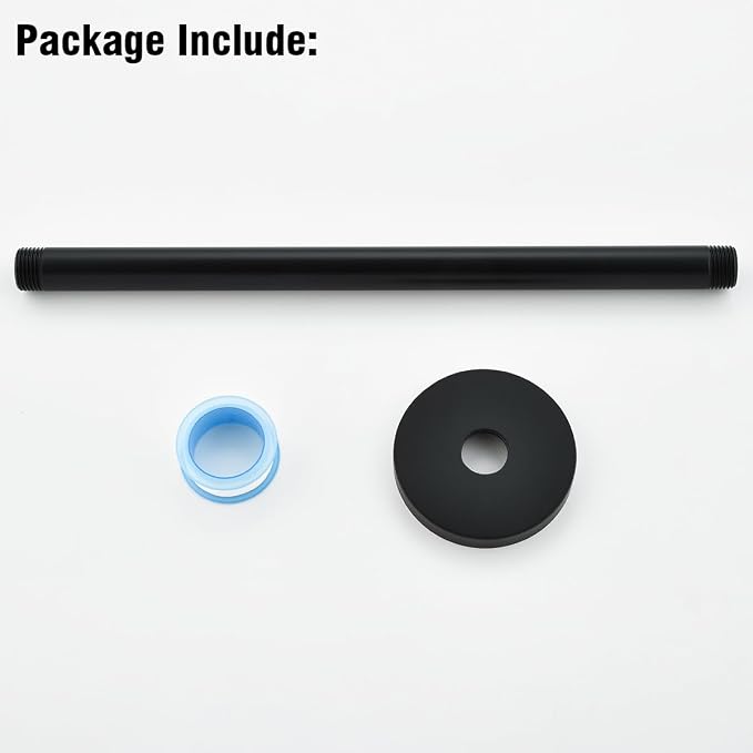 RANDOM Shower Arm with Flange, 12 Inches Ceiling Mount Shower Head Extension - Image 9