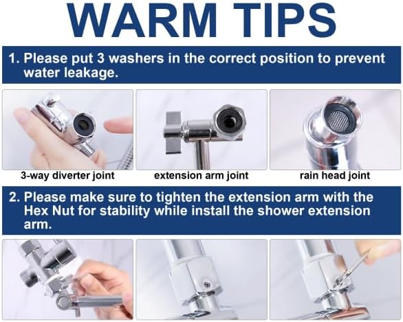 High/Low Pressure Water Rain Shower Head - Image 7