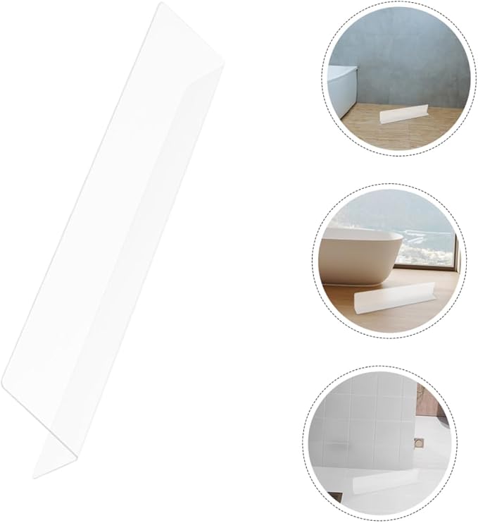 STOBAZA 2pcs Clear Bathtub Shower Splash Water Barrier - Image 9