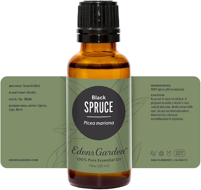 Edens Garden Spruce- Black Essential Oil- 100% Pure Premium Grade, Therapeutic - Image 8