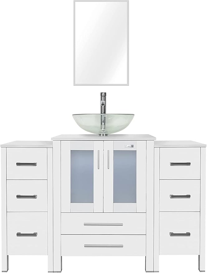 eclife 48" Modern Bathroom Vanity Sink Combo Freestanding Cabinet - Image 6