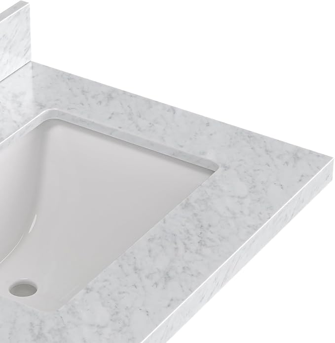 ARIEL Cambridge 61 Inch Double Rectangular Sink Bathroom Vanity - Image 13