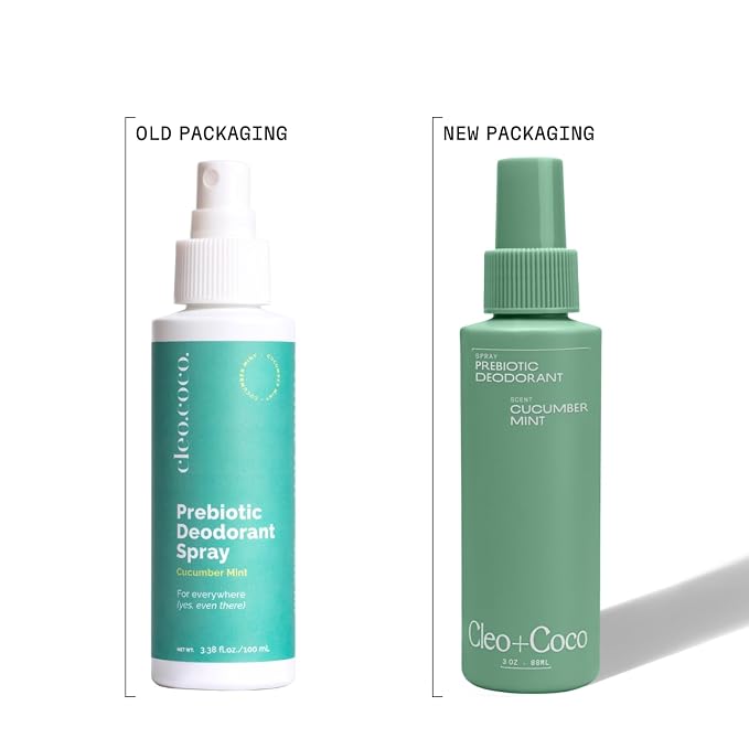 Cleo+Coco Prebiotic Deodorant Spray, Cucumber Mint, Aluminum-Free & Vegan Whole - Image 9