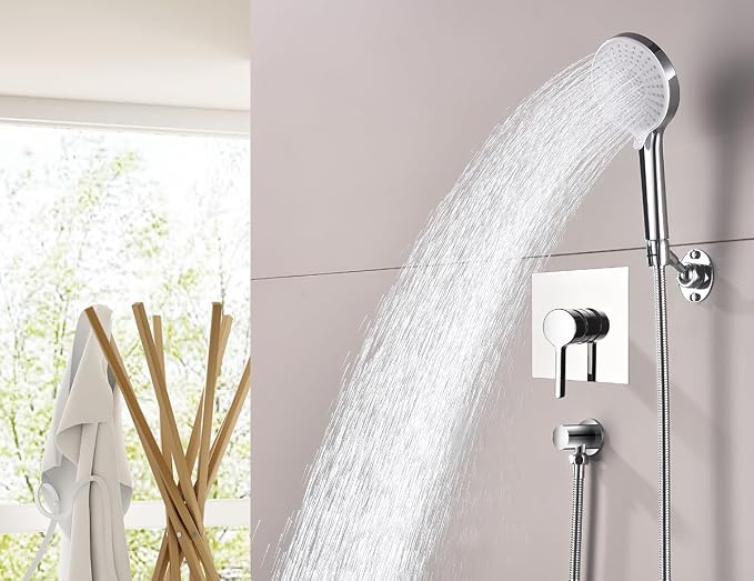 Adjustable Shower Head Holder Wall Mount, Solid Brass Handheld Shower Bracket - Image 9