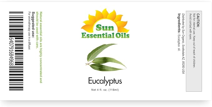 Sun Essentials Oils - 4 oz Eucalyptus Essential Oil - Image 7