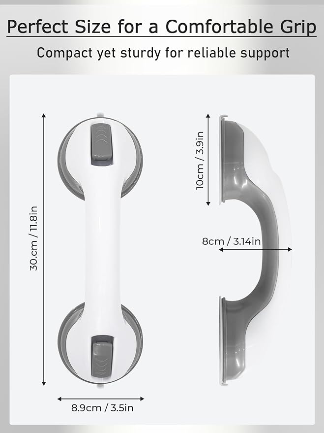 Shower Grab Bars for Seniors, Suction Grab Bars for Shower - Image 7