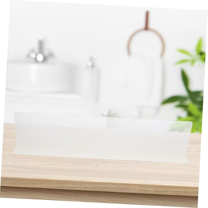Splash Guard for Bathtub Transparent Pvc Splashproof Baffle 15.75 Inch Corner - Image 9