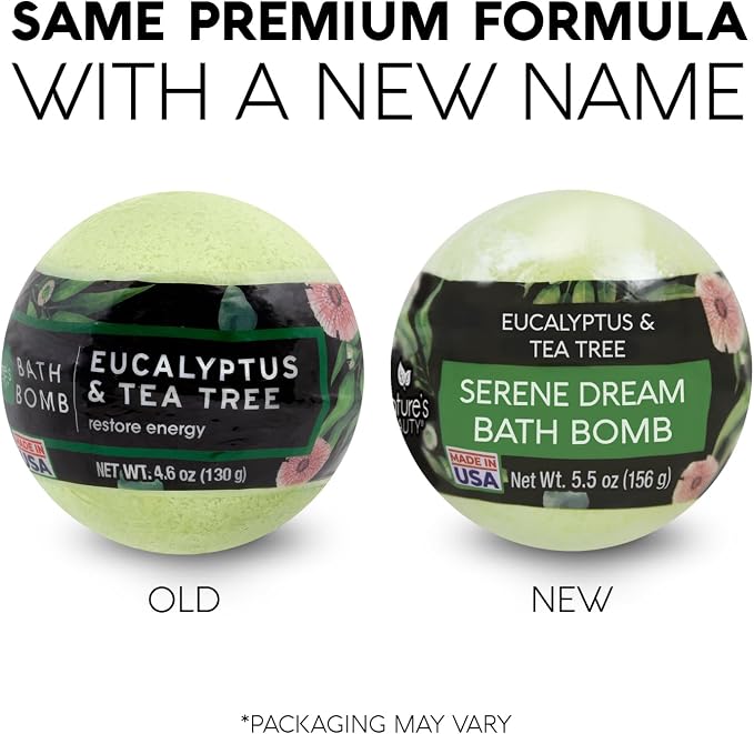 Nature's Beauty Eucalyptus & Tea Tree Bath Bomb Multi-Pack- Natural Hand Crafted - Image 8