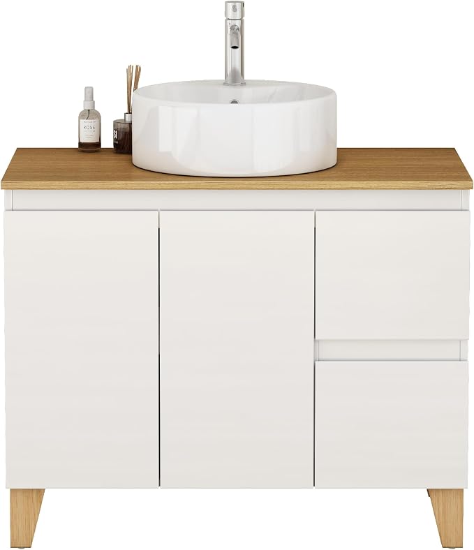 36-Inch Bathroom Vanity with Ceramic Sink Combo, Freestanding Bathroom Vanities - Image 7