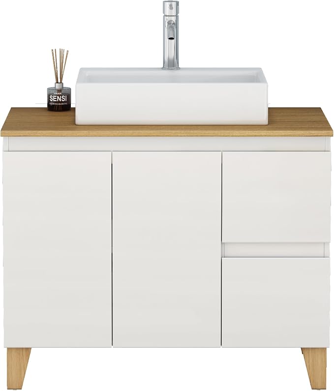 36-Inch Bathroom Vanity with Ceramic Sink Combo, Freestanding Bathroom Vanities - Image 7