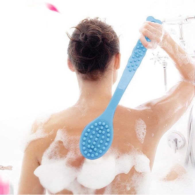 Long Handle Bath Brush for Shower-Soft & Comfortable Dry Skin Body Massage - Image 6