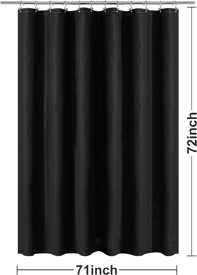 Barossa Design Black Shower Curtain Liner - Image 7
