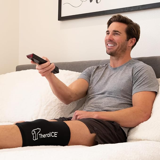 TheraICE Knee Ice Pack Wrap Compression Sleeve - Image 7