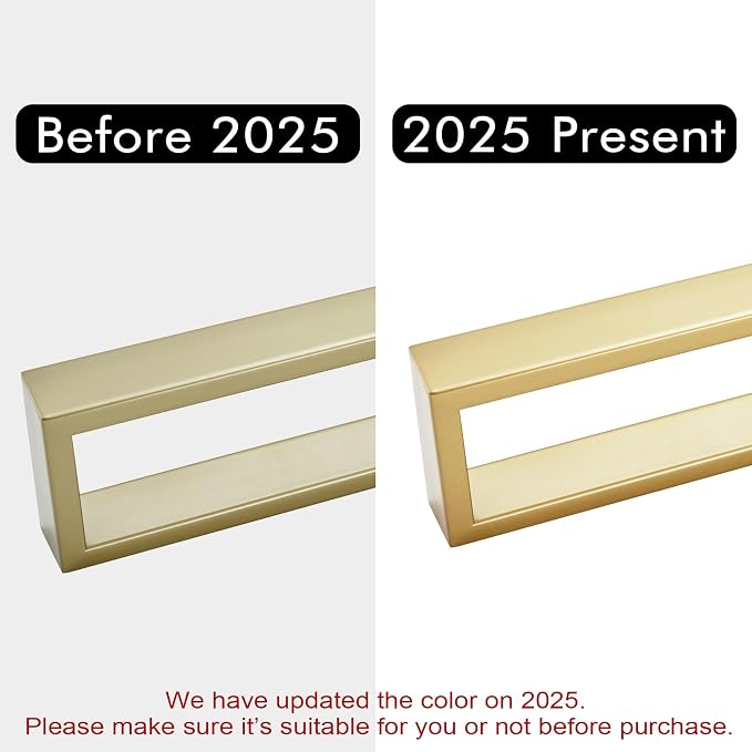 KOKOSIRI Towel Bar Brushed Gold Hand Towel Holder 12 Inch Kitchen Towel Hanger - Image 10