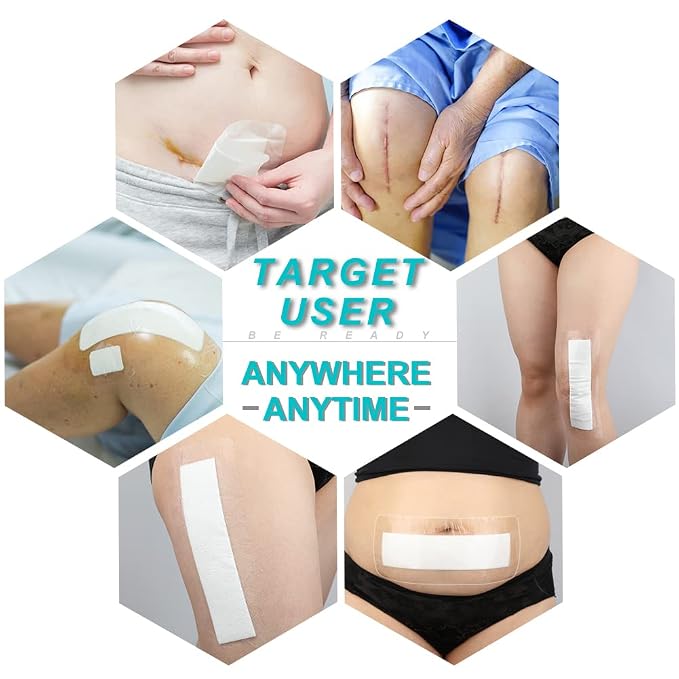 50 Pcs Waterproof Shower Protector Bandage | 6x10 Inch Large Wounds Showering - Image 6