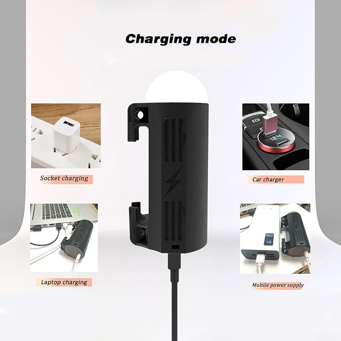 Portable Outdoor Shower Pump Camping Shower Pump Rechargeable LED IPX8 - Image 6