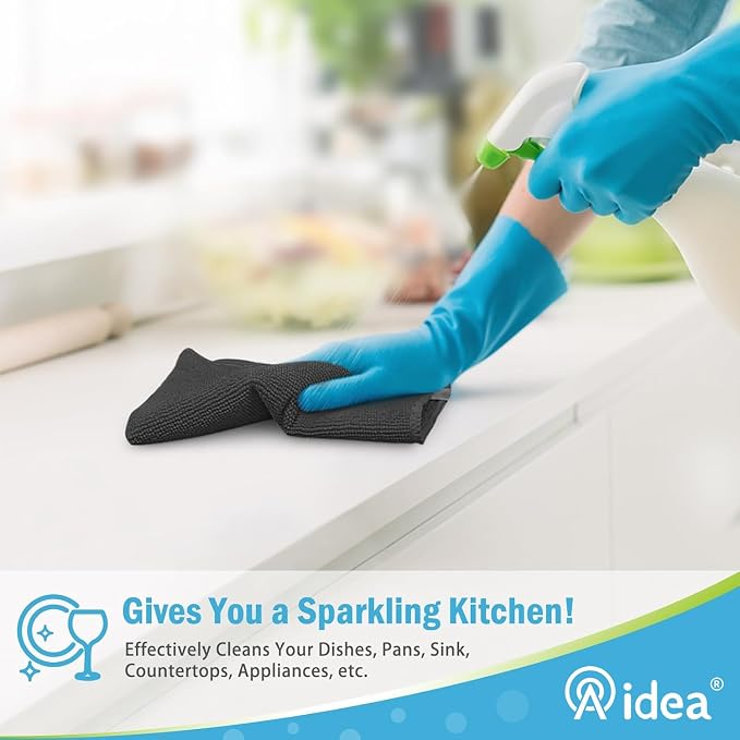 AIDEA Microfiber Cleaning Cloth-8PK, Soft Microfiber Towels - Image 5