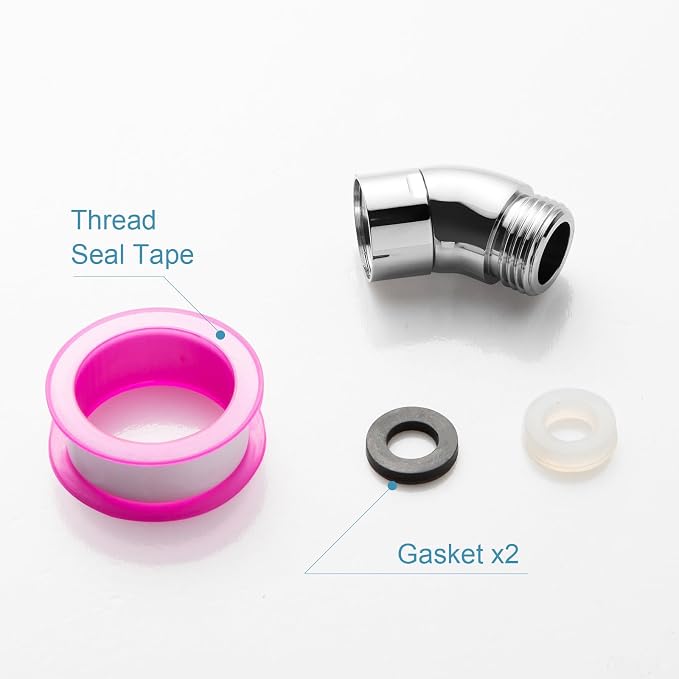 OFFO Shower Head Elbow Adapter, All Metal Handheld Shower Head Elbow Adapter - Image 7