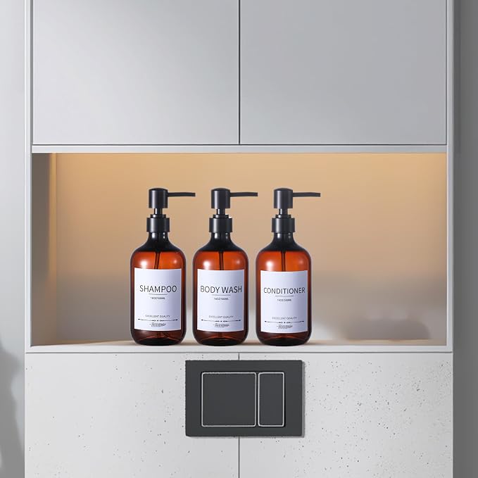 Shampoo and Conditioner Bottles, Shampoo Dispenser - Image 7