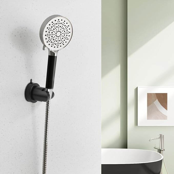 Suction Cup Shower Head Holder, Removable Shower Head Bracket No Drill Wall - Image 6