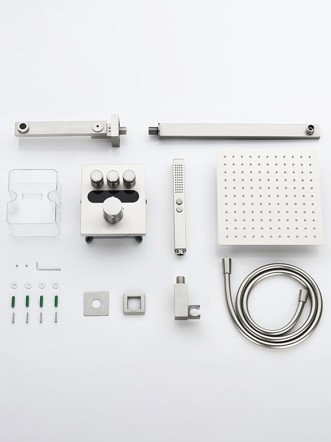 Lefton Shower System in Fahrenheit Display, 10” Overhead Shower Head - Image 9