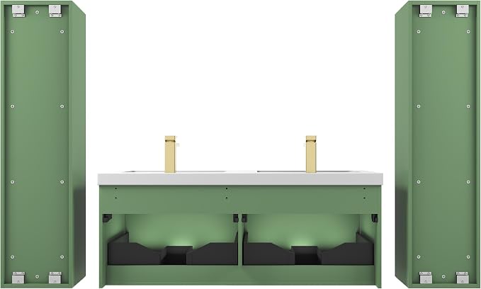 Blossom 48 Inch Double Sink Bathroom Vanity - Image 9
