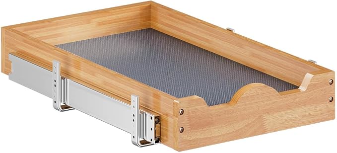 OCG Pull Out Drawers For Cabinets, Slide out Wood Drawer Shelf, Pull Out - Image 7