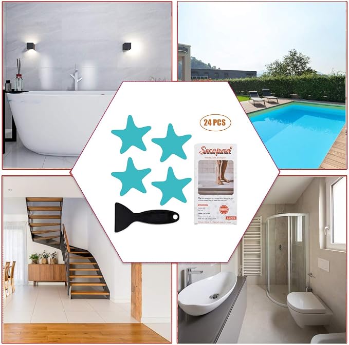 Anti Slip Shower Stickers Safety Bathtub Strips Adhesive Decals - Image 7