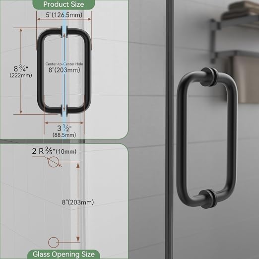 Shower Door Hardware Kit 304 Stainless Steel - Image 8