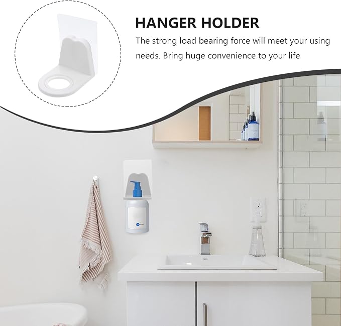 10Pcs Adhesive Hook Rack Multi-Purpose Storage Rack Wall-Mounted Shower Gel - Image 9
