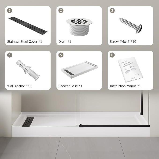 MORVANO 32 x 60 x 4 Shower Base - Image 8