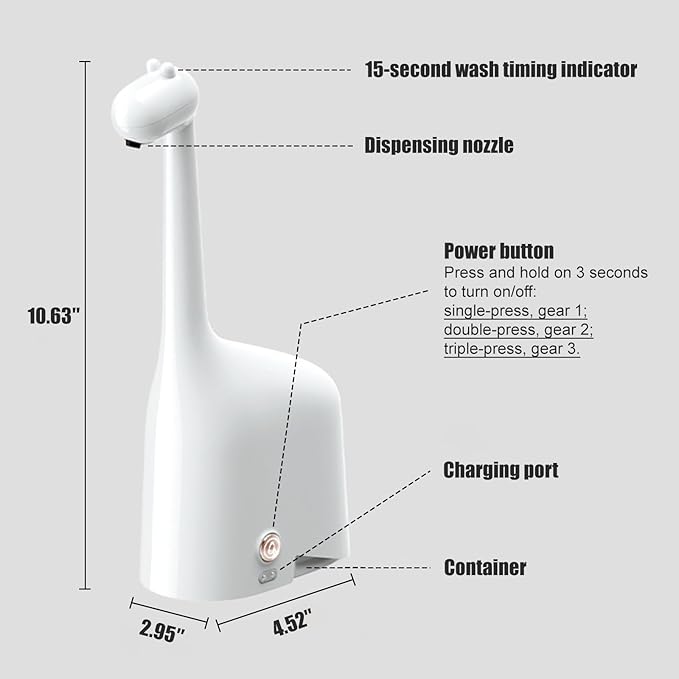 Automatic Foaming Soap Dispenser, 10oz/300ml Touchless Smart Dispenser - Image 8