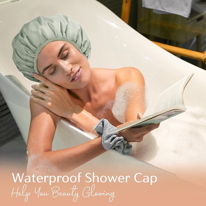 Yanibest Shower Cap Reusable Waterproof - Image 7