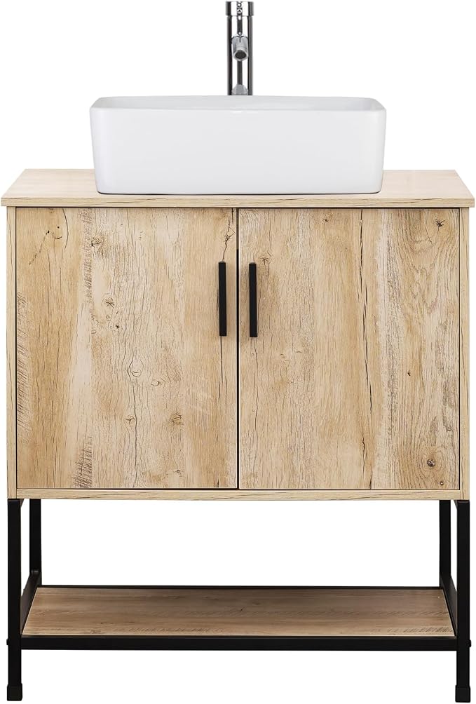 UEV Rustic Oak 30" Bathroom Vanity - Image 9