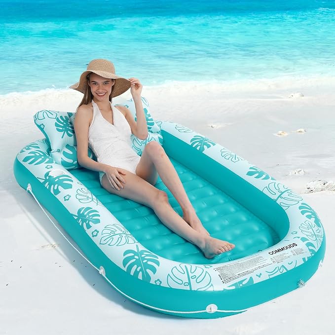 Inflatable Tanning Pool Lounger Float - Image 9