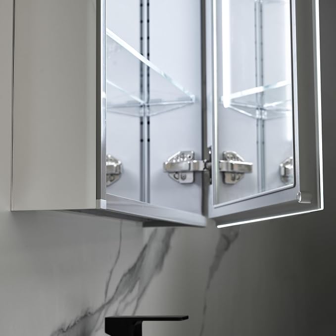 Blossom LED Lighted Medicine Cabinet Mirror - Image 9