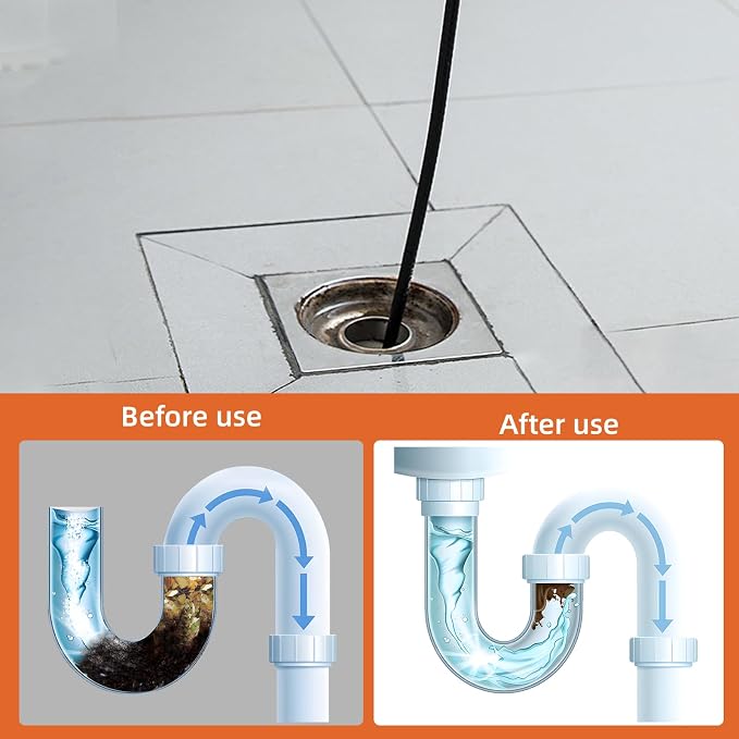 150FT Sewer Jetter Kit for Pressure Washer, 5800PSI Drain Cleaner Hose 1/4 Inch - Image 7