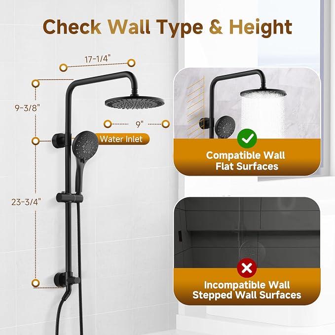 BRIGHT SHOWERS Rain Shower System Combo - Image 7