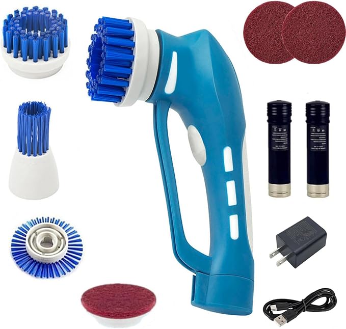 Cordless Power Scrubber for Cleaning Tile/Floor/Sink/Shower/Bathroom/Kitchen - Image 9