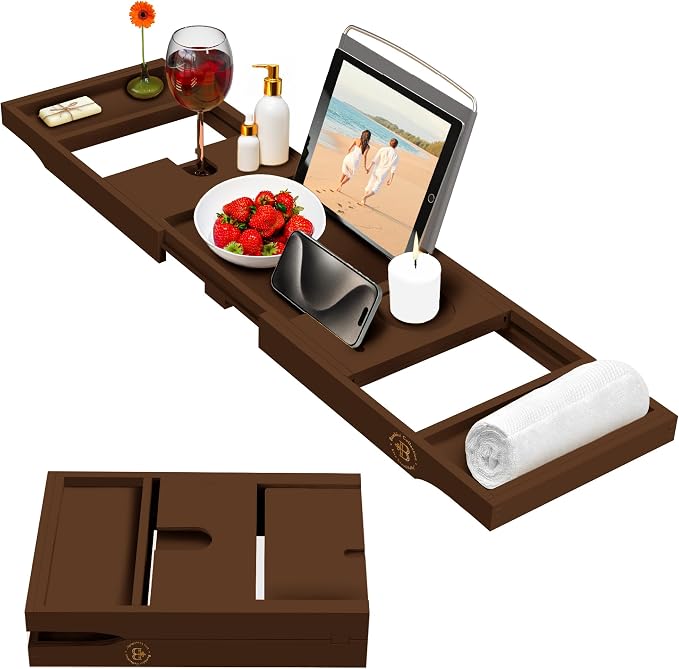 Wooden Bathtub Tray - Image 9