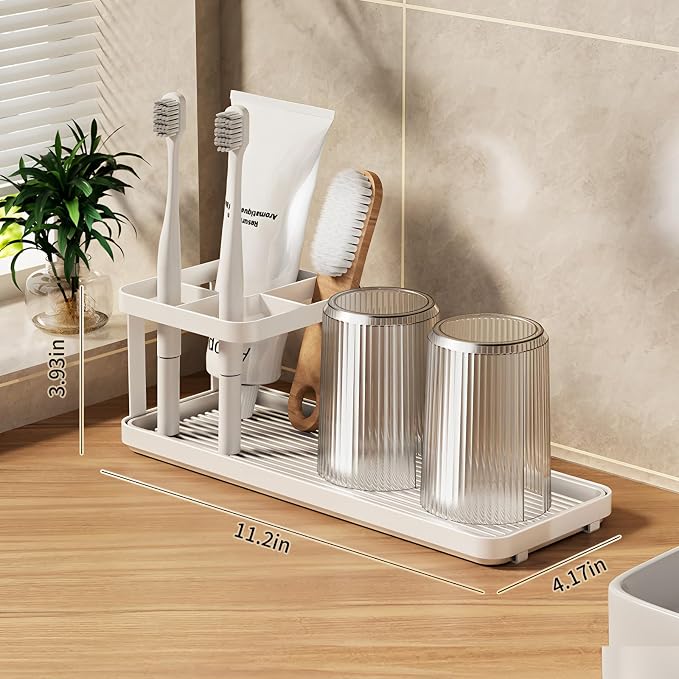 Toothbrush Holders for Bathrooms, Tooth Brushing Holder Electric Toothbrush and - Image 7