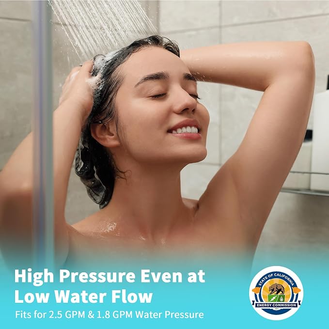 FASDUNT Shower Head with Handheld, Filtered Shower Head with 80" Extra Long Hose - Image 9
