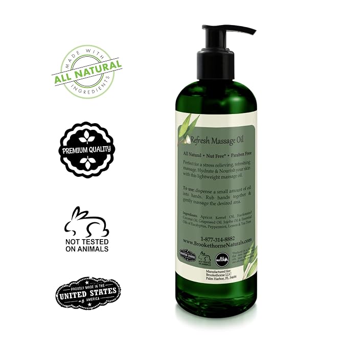 Refresh Massage Oil for Massage Therapy - Image 6